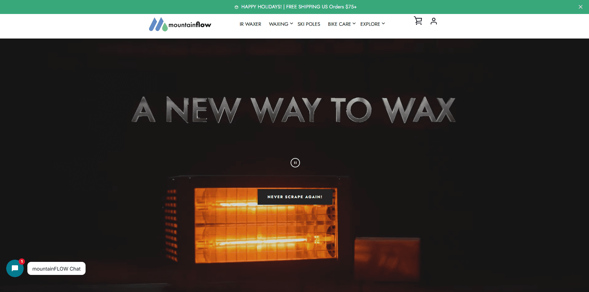 Mountain Flow Website Screenshot