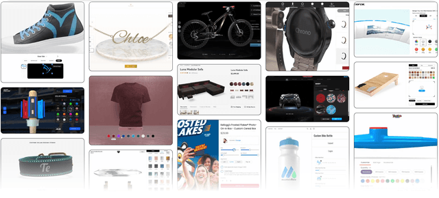 View all Aircada 3D product configurator demos