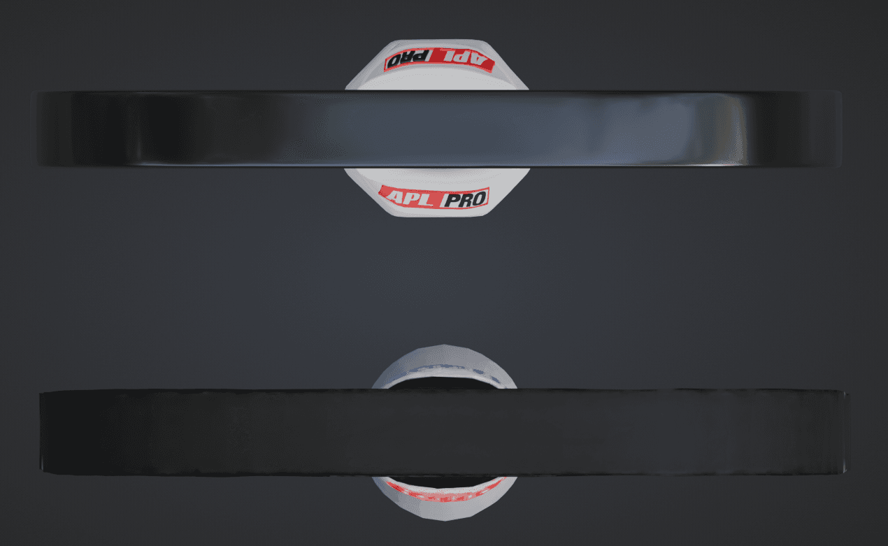 Top down rendered comparison showing wobbly AI vs symmetrical handcrafted