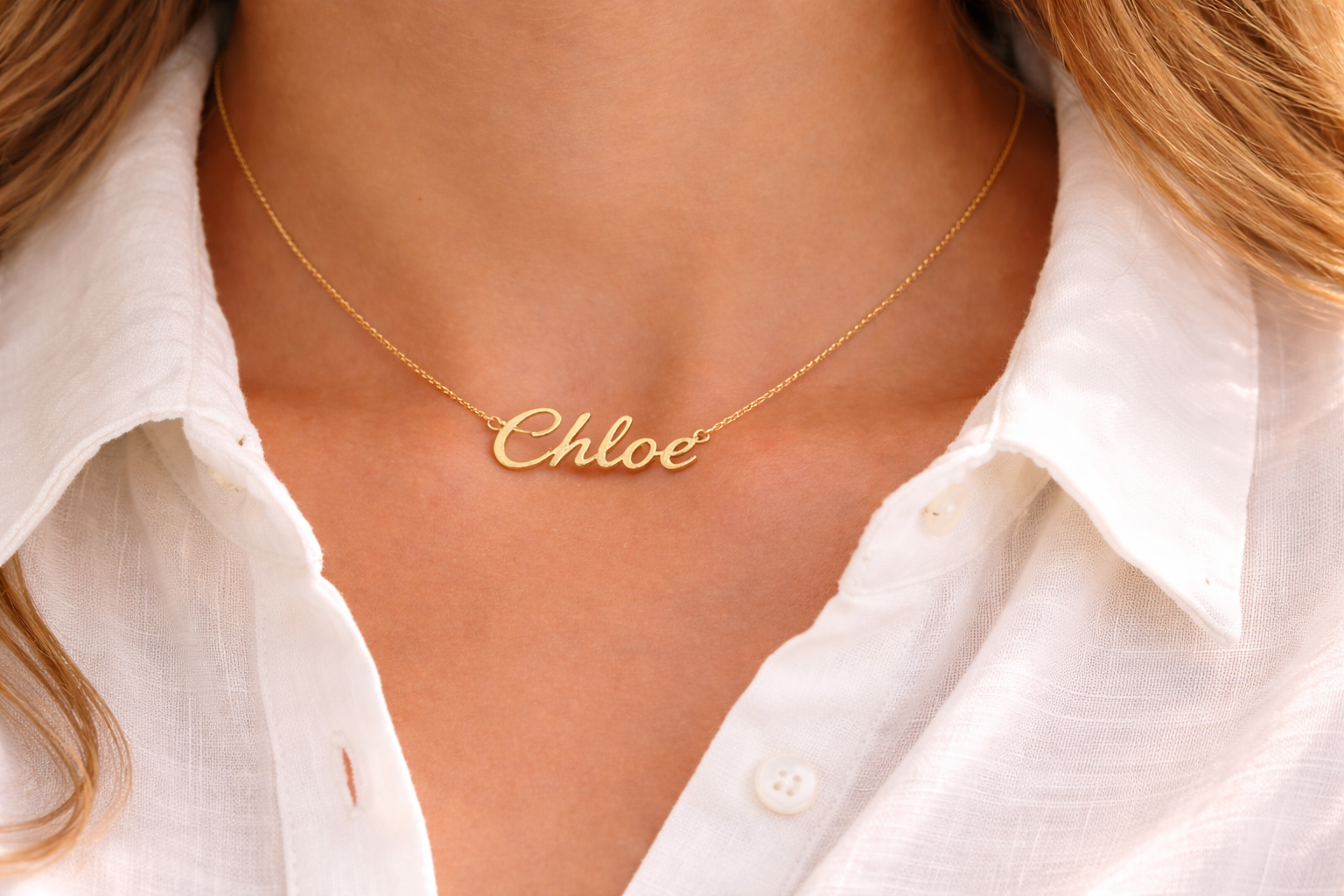 3D Name Necklace Lifestyle